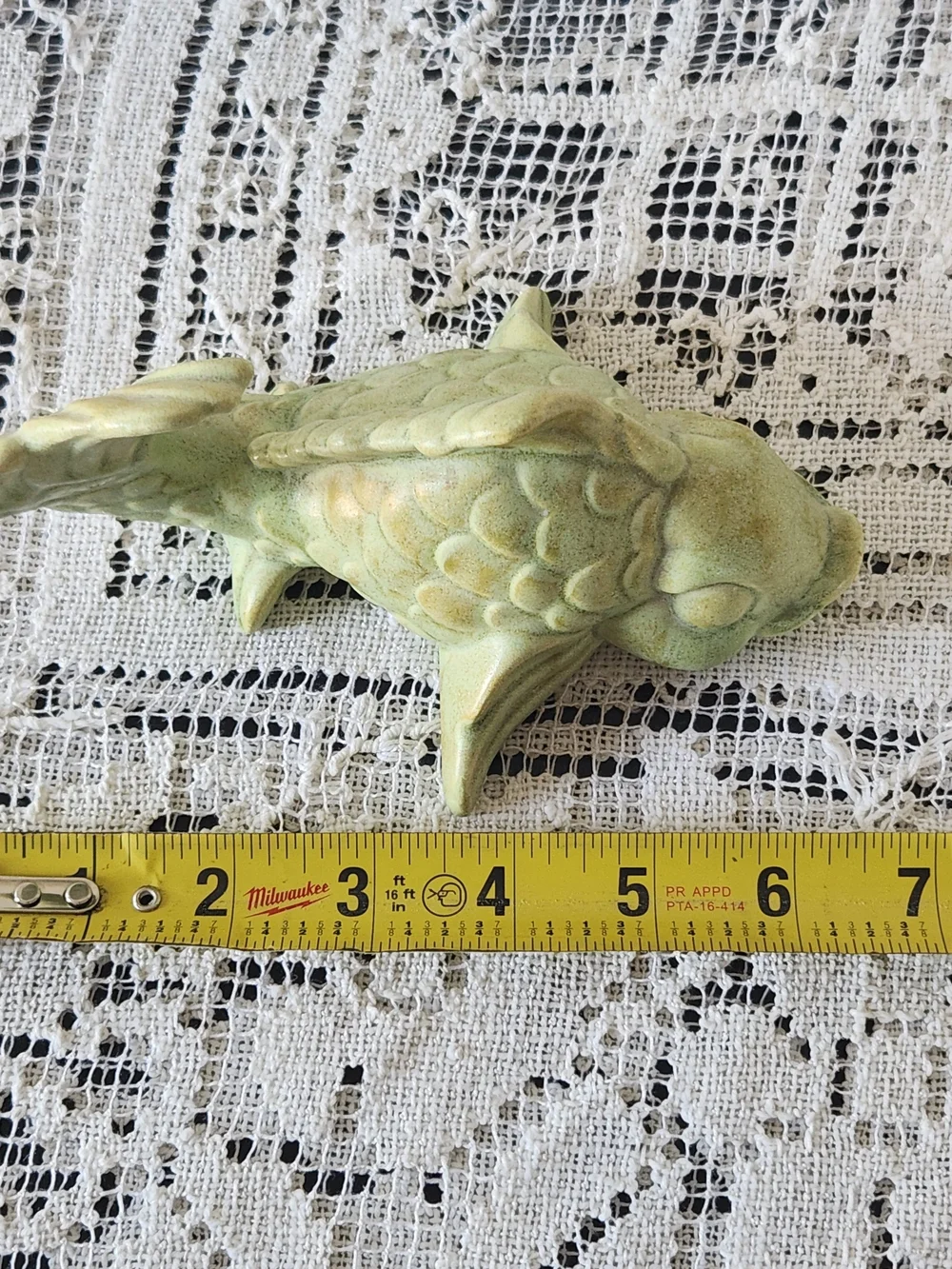 Decorative Ceramic Fish Figurine - Light Green